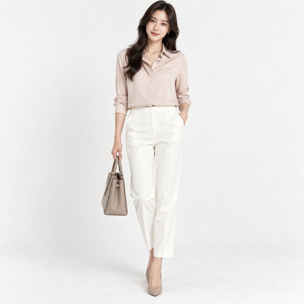 Nordstrom Ankle Length Women's Pants Office Core White Size 10